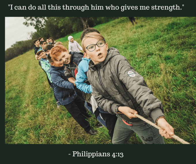 I can do all this through him who gives me strength.